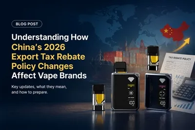 Understanding How China’s 2026 Export Tax Rebate Policy Changes Affect Vape Brands
