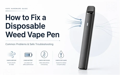 How to fix disposable weed vape pen? Common problems and fixes