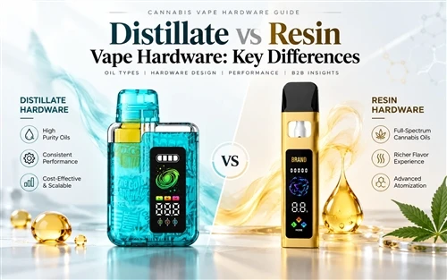 Distillate vs Resin Vape Hardware: Key Differences