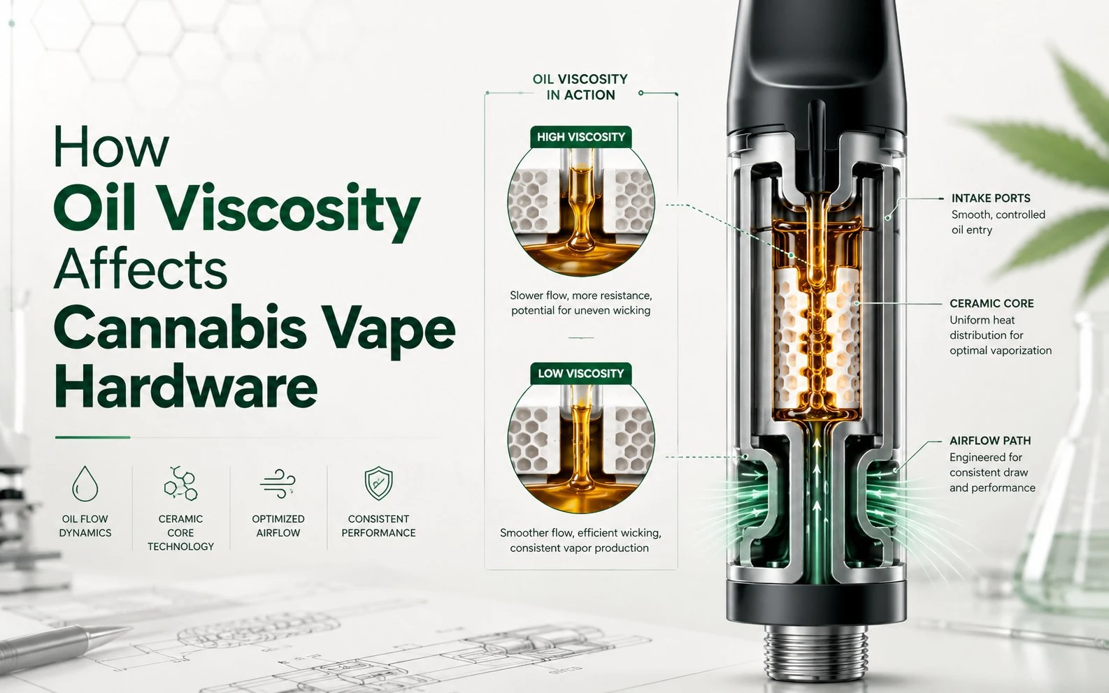 How Oil Viscosity Affects Cannabis Vape Hardware How Oil Viscosity Affects Cannabis Vape Hardware