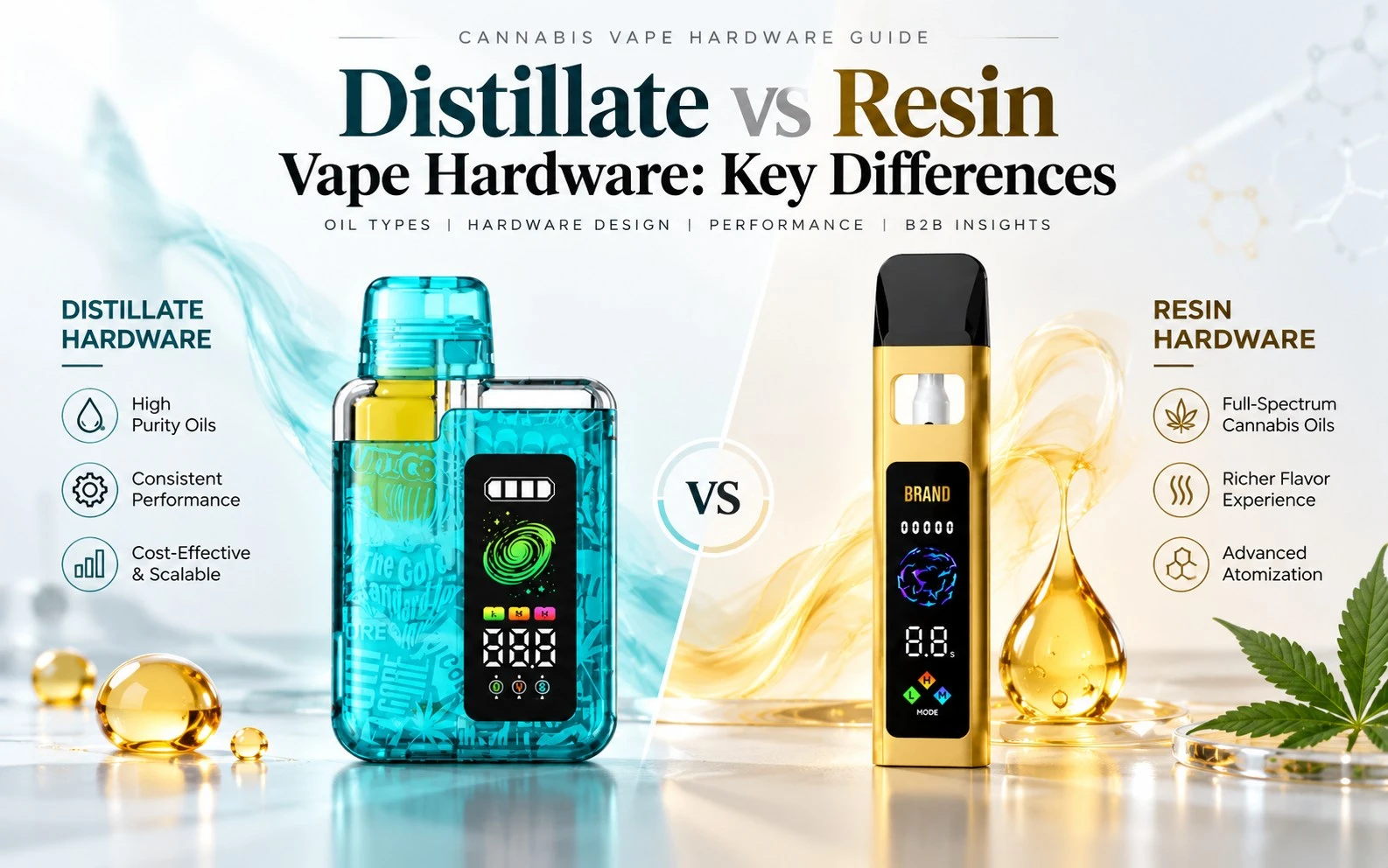 Distillate vs Resin Vape Hardware: Key Differences Distillate vs Resin Vape Hardware: Key Differences