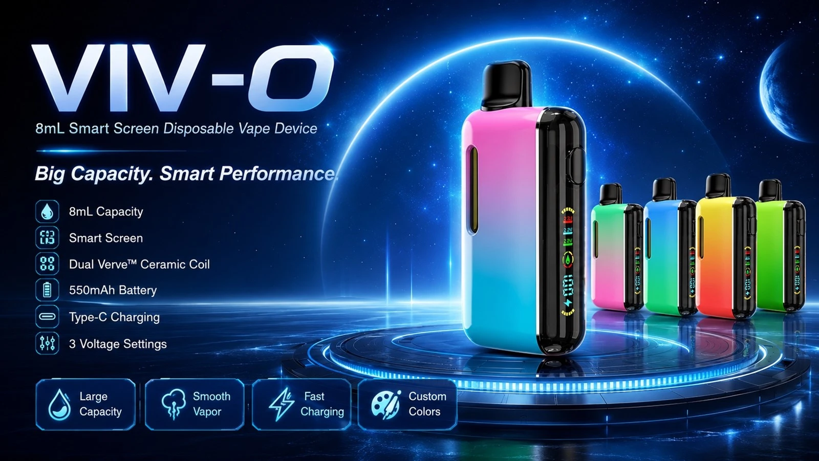 VIV-O | 8mL Smart Screen Disposable Vape