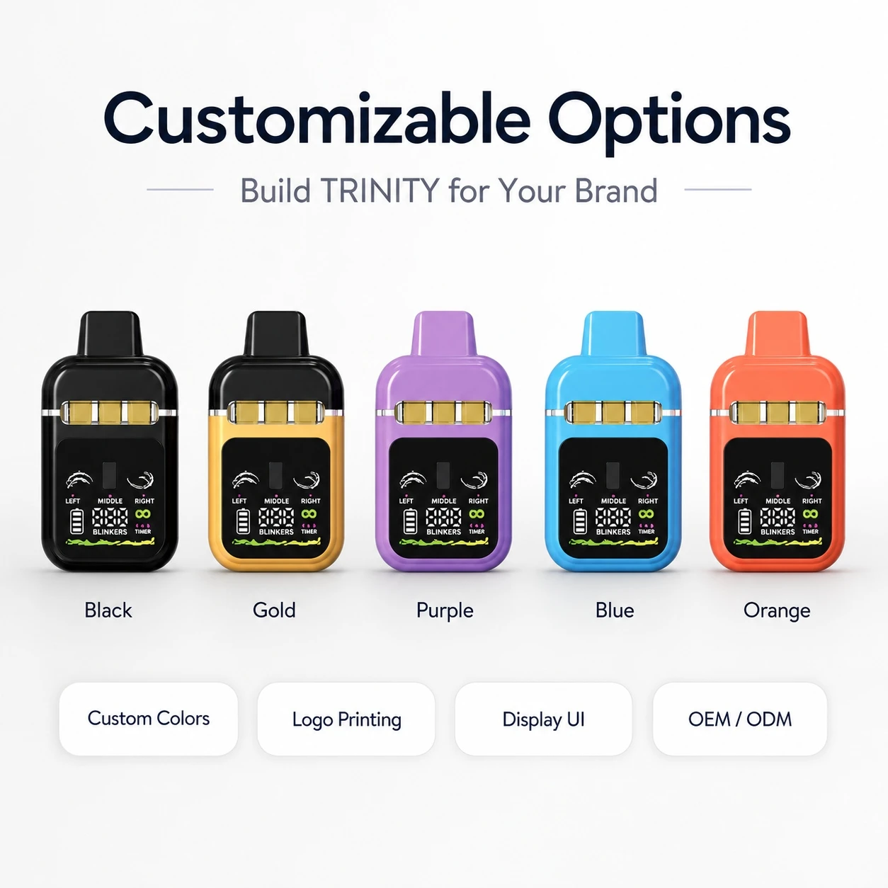 Custom Triple-Channel Cannabis Oil Vape Hardware Custom Triple-Channel Cannabis Oil Vape Hardware